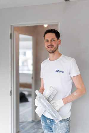 Afbouw Megens stukadoor, nieuwbouw & bestaande bouw logo